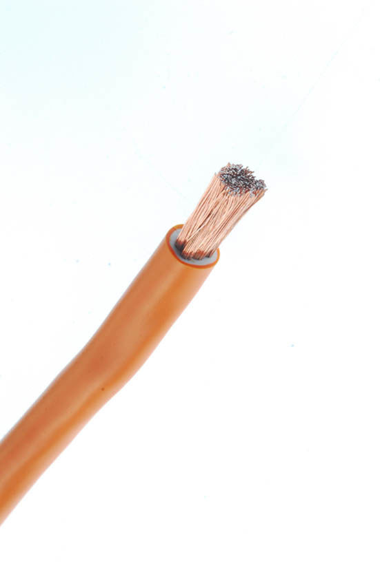 Orange CCA Copper Welding Cable , 100m welding machine cable wire